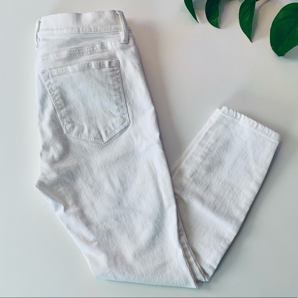 Loft White Petite Skinny Jeans